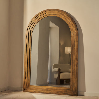 Lucelle - Miroir Arqué Extra Large en Bois