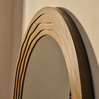 Lucelle - Miroir Arqué Extra Large en Bois