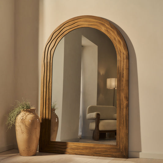 Lucelle - Miroir Arqué Extra Large Pleine Longueur Chaud 180cm x 120cm