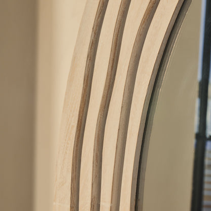Lucelle - Miroir Arche Extra Large Blanc Lavé Pleine Longueur 200cm x 100cm