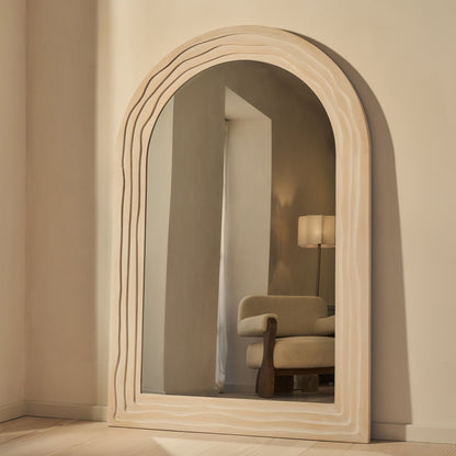 Lucelle - Miroir Arqué Extra Large en Bois