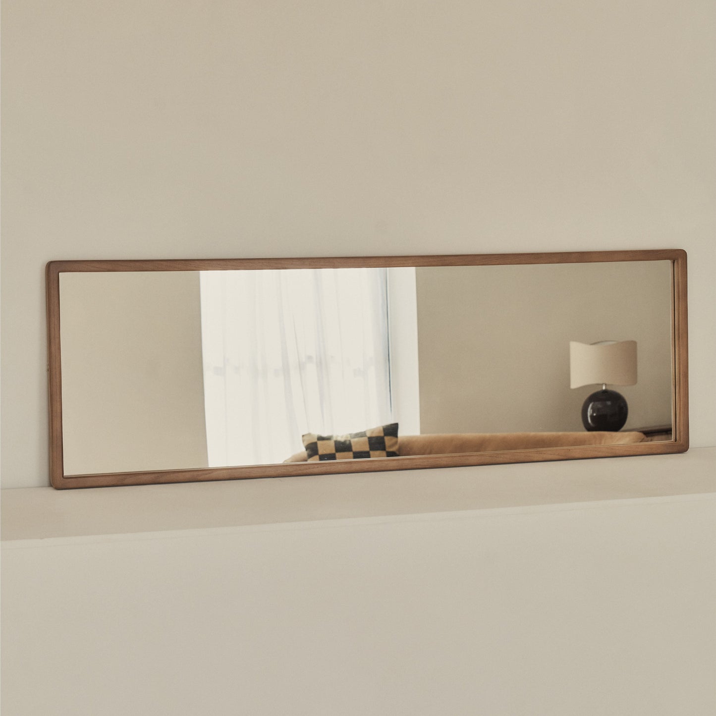 Arden - Miroir en bois plein longueur 140 cm x 45 cm Warm Wood