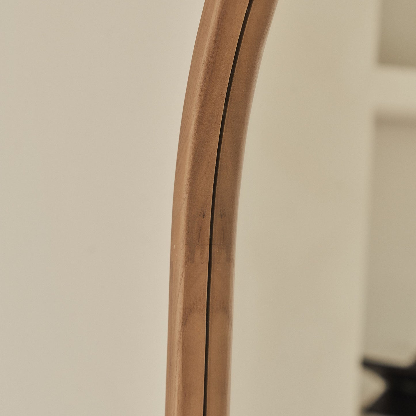 Arden - Miroir en bois chaud plein pied arche 160cm x 60cm
