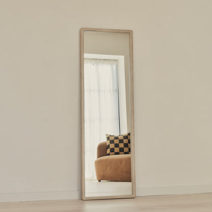 Arden - Miroir en bois pleine longueur béton 140cm x 45cm