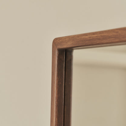 Arden - Miroir en bois foncé pleine longueur 140cm x 45cm