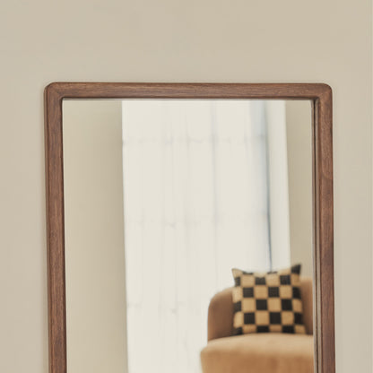 Arden - Miroir en bois foncé pleine longueur 140cm x 45cm