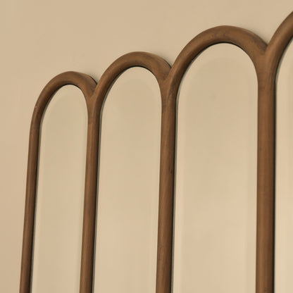 Reims - Miroir en bois chaud à panneau voûté 120cm x 80cm