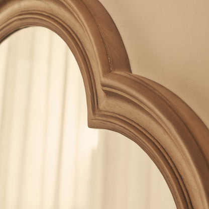 Melilla - Miroir Arqué en Bois Lavé 120cm x 80cm