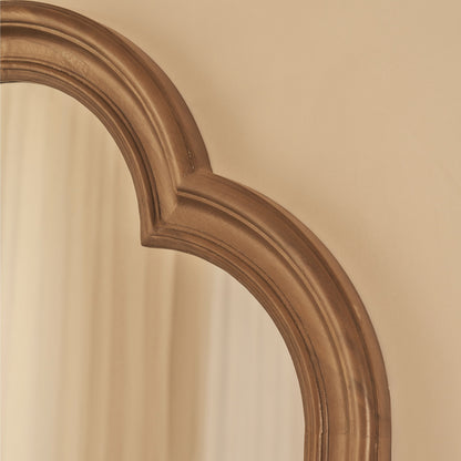 Melilla - Miroir Arqué en Bois Lavé 120cm x 80cm