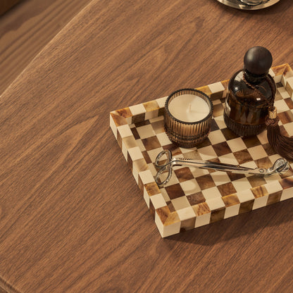 Arlo - Table basse extra large irrégulière en bois foncé
