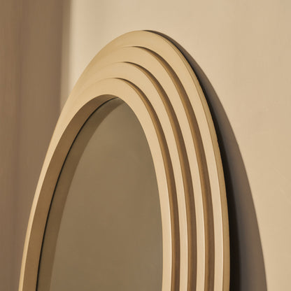 Luciana - Miroir de Cheminée Arqué en Béton 120cm x 100cm