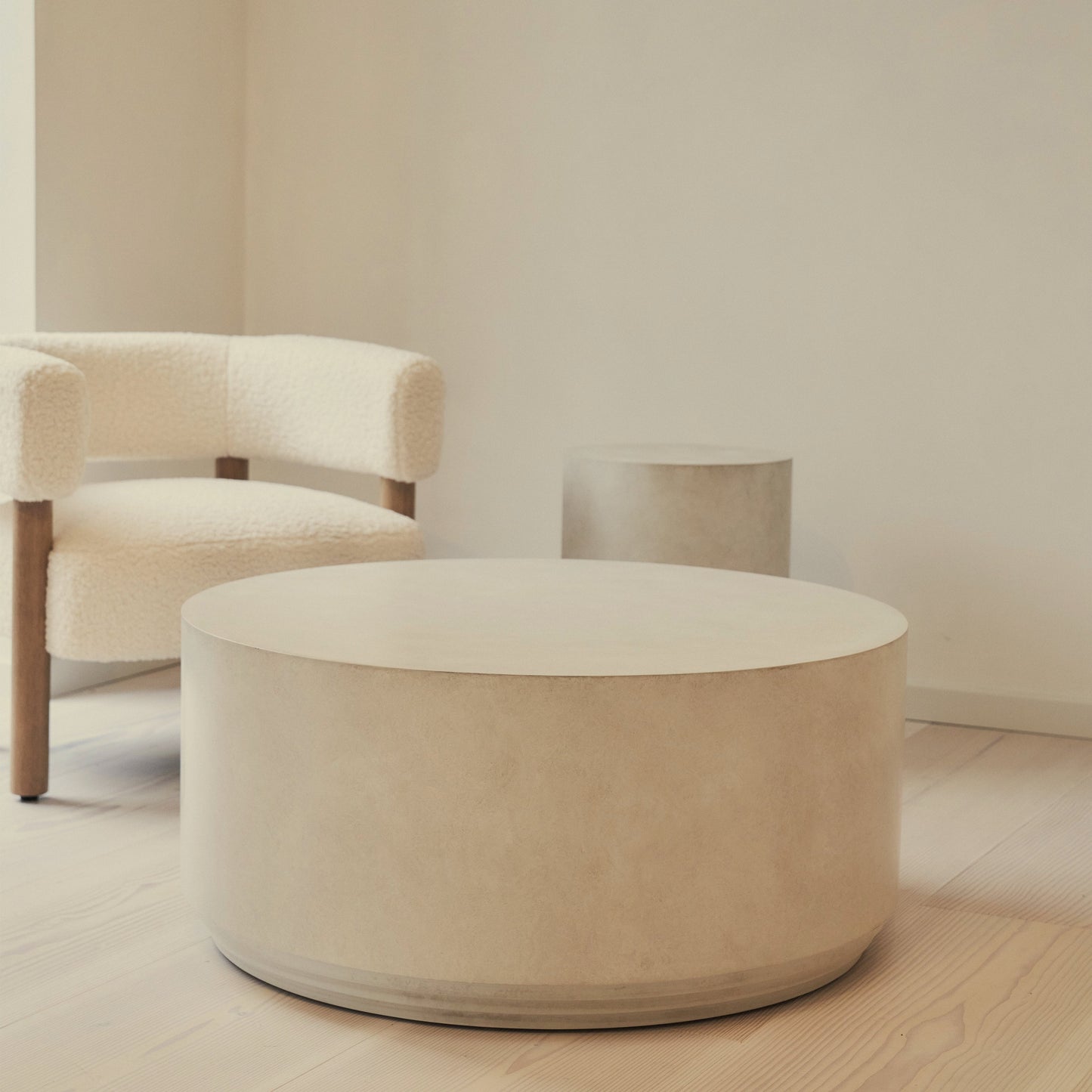 Luciana - Table basse ronde en béton