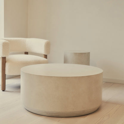Luciana - Table basse ronde en béton