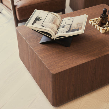Luciana - Table basse rectangulaire en bois foncé