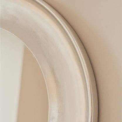 Porta - Grand miroir arche pleine longueur en chrome brossé 180cm x 90cm
