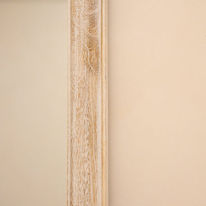 Elena - Miroir Arqué en Bois Blanchi Pleine Longueur 170cm x 75cm
