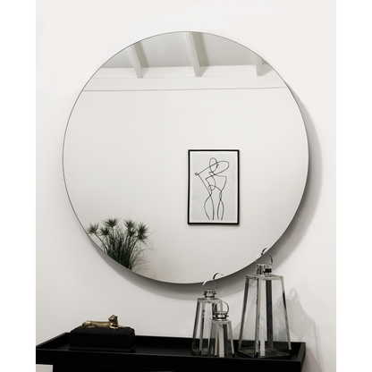 Edge - Miroir Mural Rond Sans Cadre 70cm x 70cm