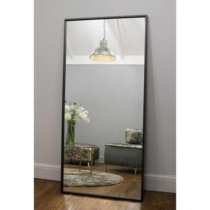 Islington - Miroir Industriel Métallique Noir Pleine Longueur 170cm x 80cm