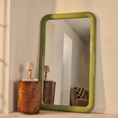 Obsidienne - Miroir Rectangulaire Pleine Longueur Olive Brillant Extra Large 200cm x 120cm