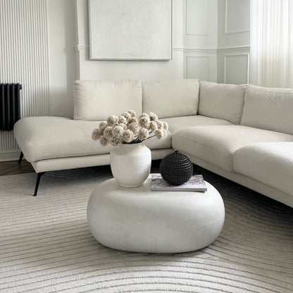 Zola - Grande table basse minimaliste galet en béton