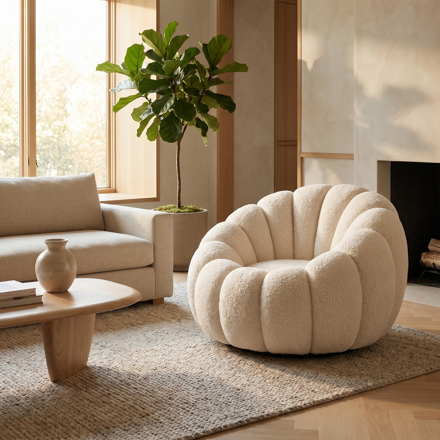 Fauteuil Nuage — Tissu Bouclette