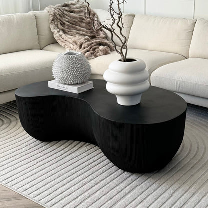 Leonardo - Grande Table Basse Minimaliste Forme Onyx
