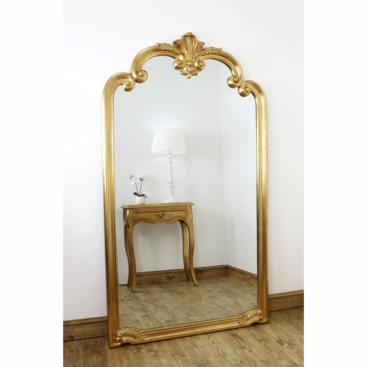 Pelazzo - Miroir Orné Doré Extra Large Pleine Longueur 185cm x 104cm